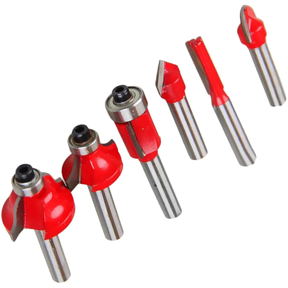 Kit de 6 Fresas para Madeira Haste de 1/4 Pol CQT006 US Tools