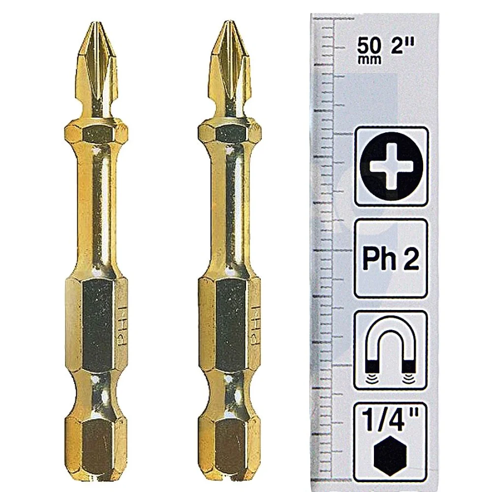 Kit de Bits de Torção Phillips PH2 com Adaptador Magnético B-42488 Makita