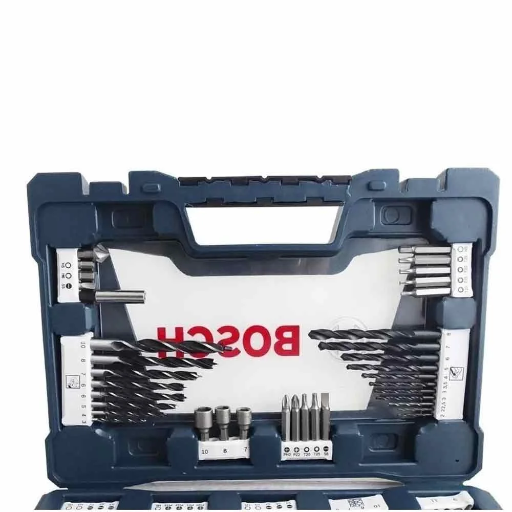 Kit de Brocas e Bits e Soquete com 91 peç V-Line Bosch