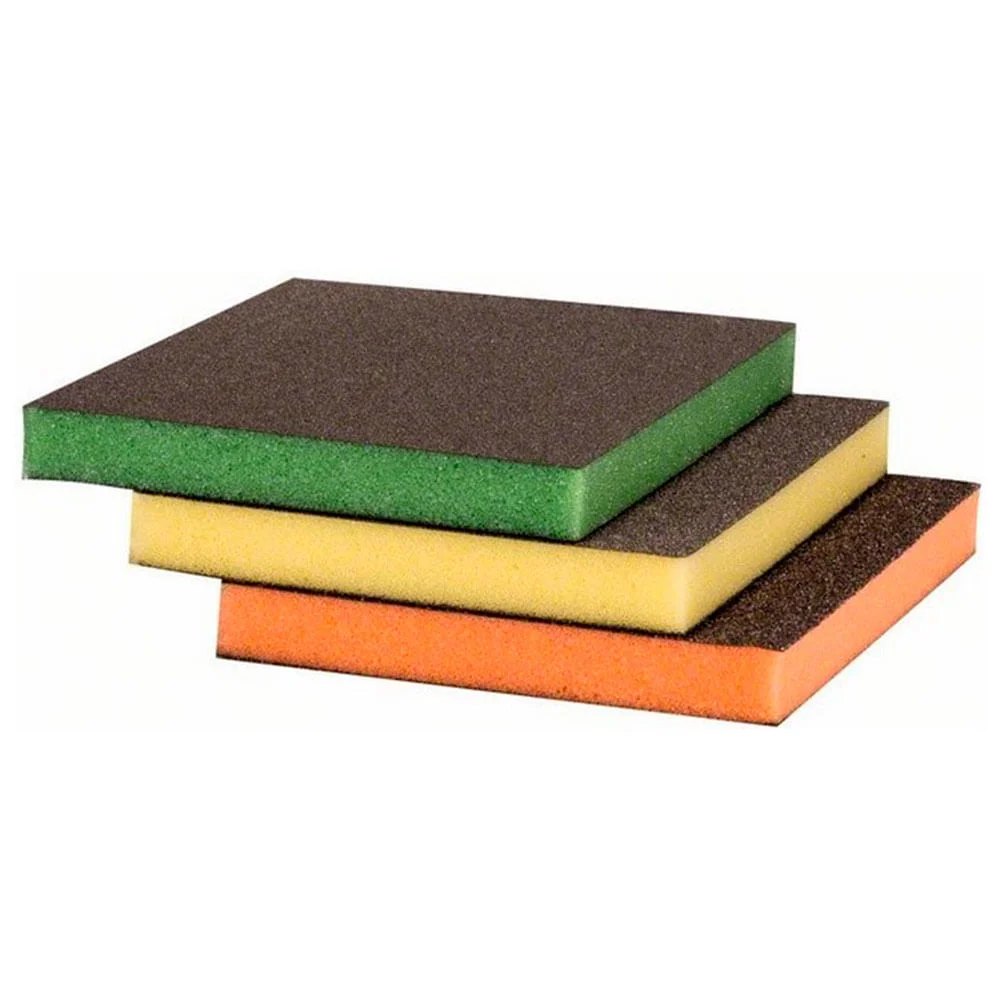Kit de Esponjas Abrasivas Lixas Best Contour com 3 Peç S473 Bosch