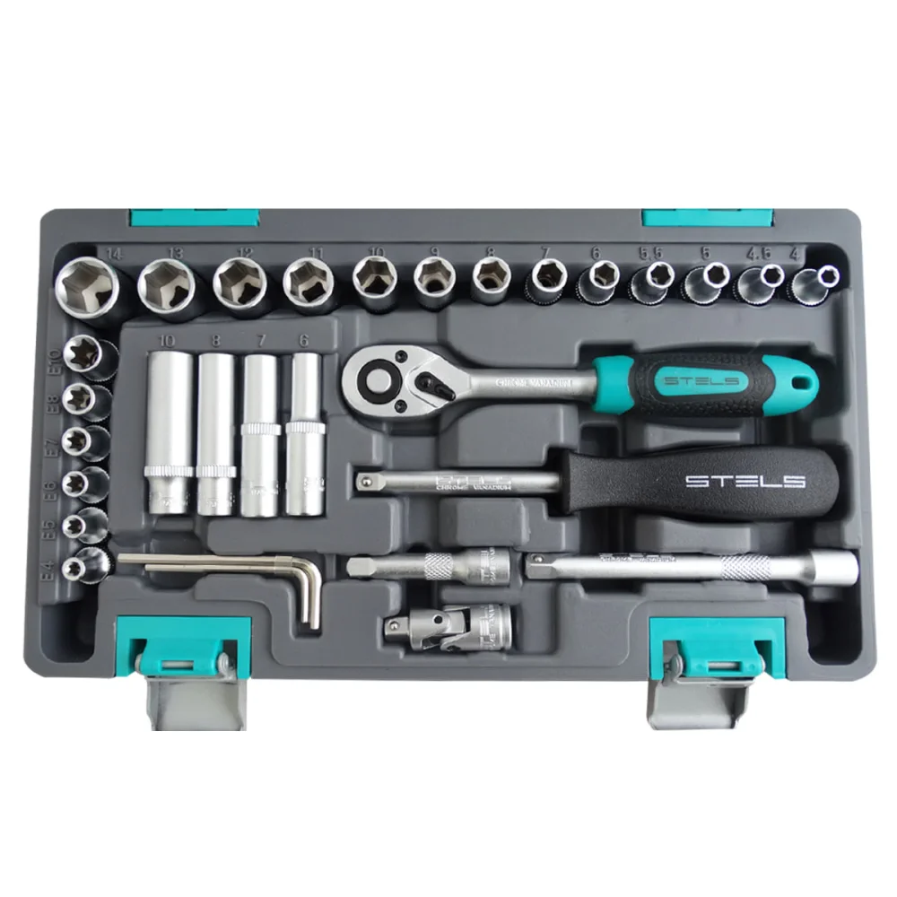 Kit de Ferramentas 1/4 CRV 1410155 Stels 57 Peç