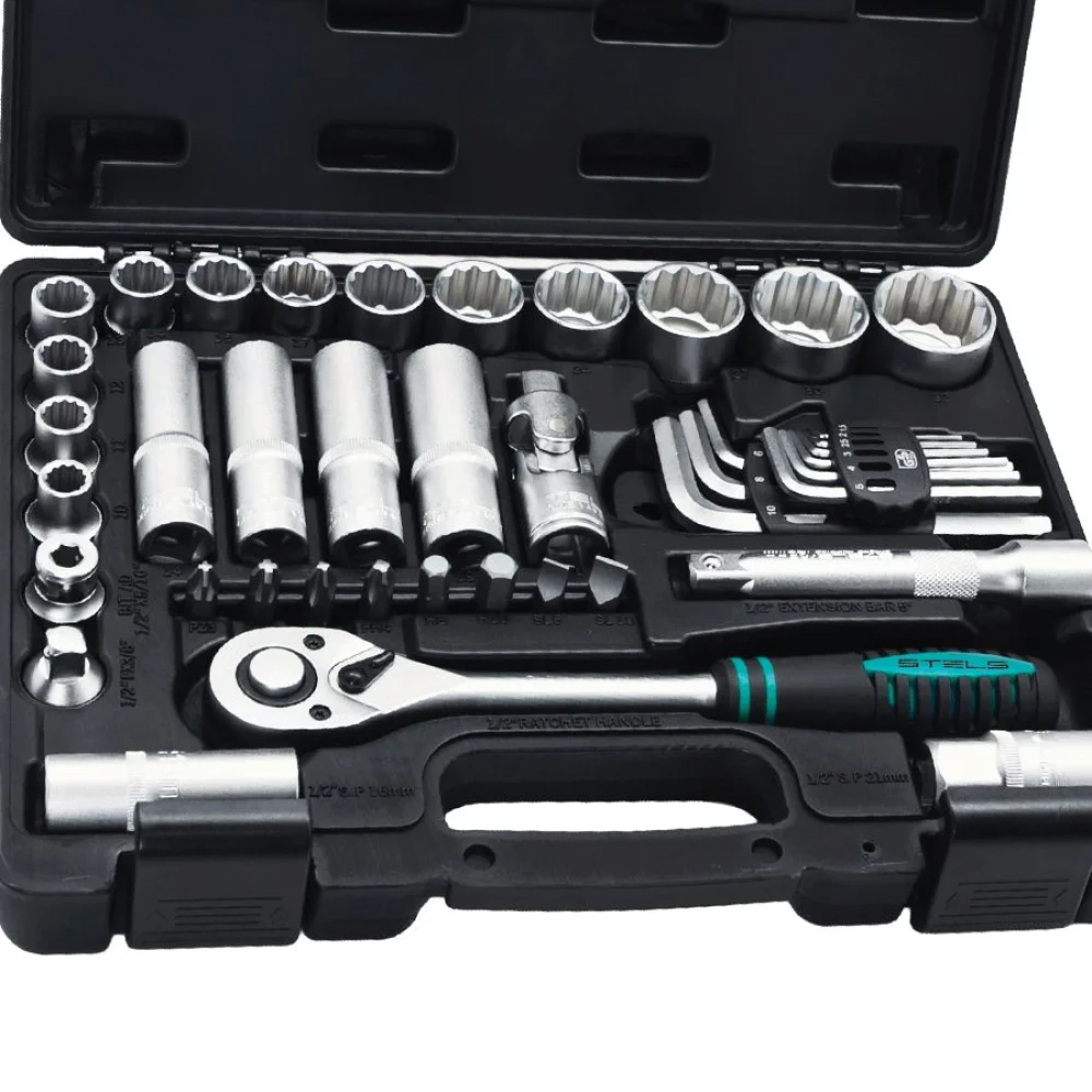 Kit de Soquetes Catraca 1/2 Pol 135799 Stels 41 Peç