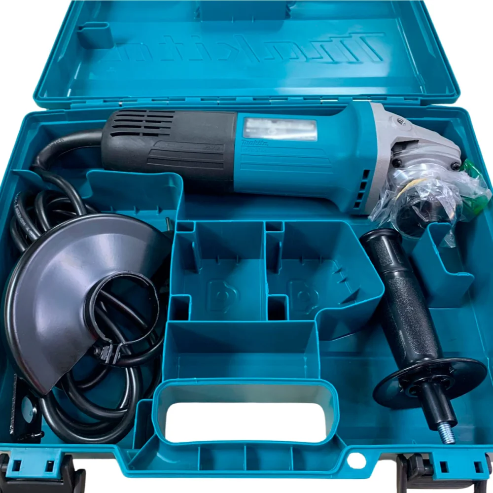 Kit Esmerilhadeira Angular 850 Watts M9511B Makita e Maleta Plástica 821661-1