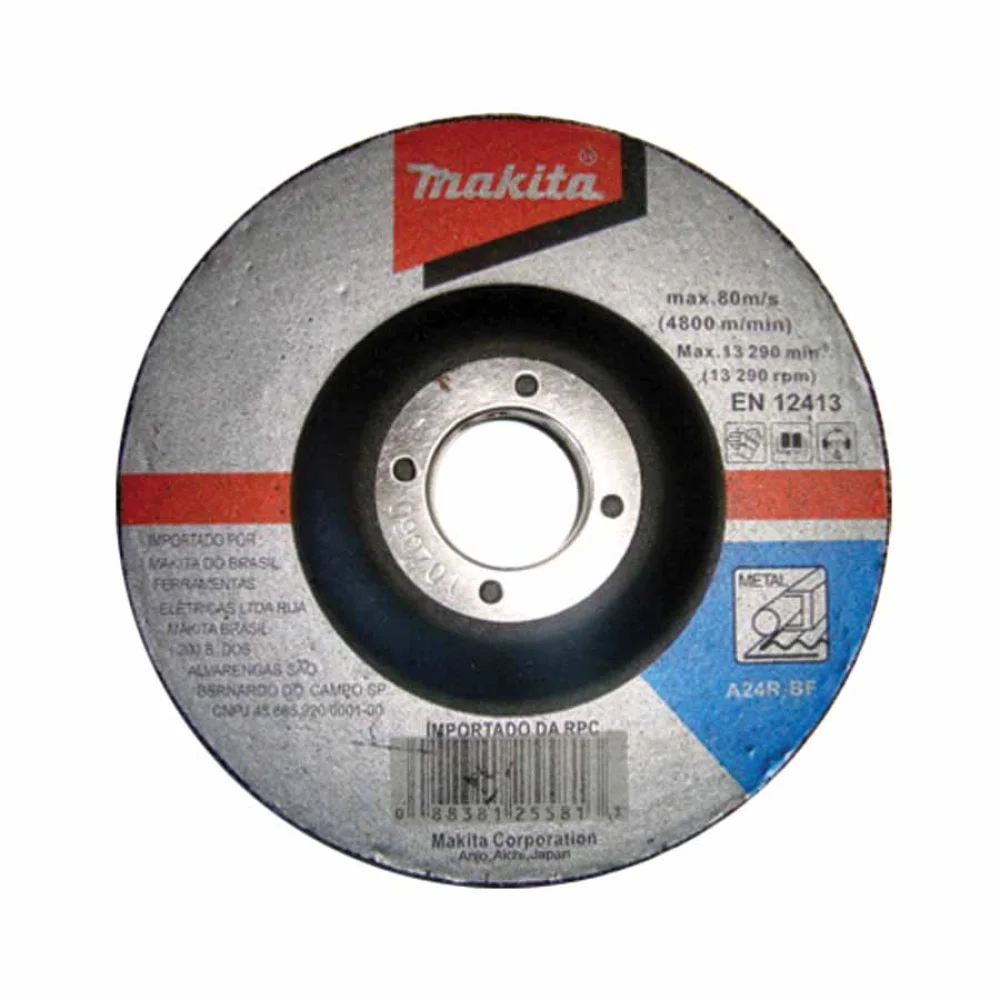 Kit Esmerilhadeira Angular M0920G Makita e Disco de Corte Desbaste Abrasivo