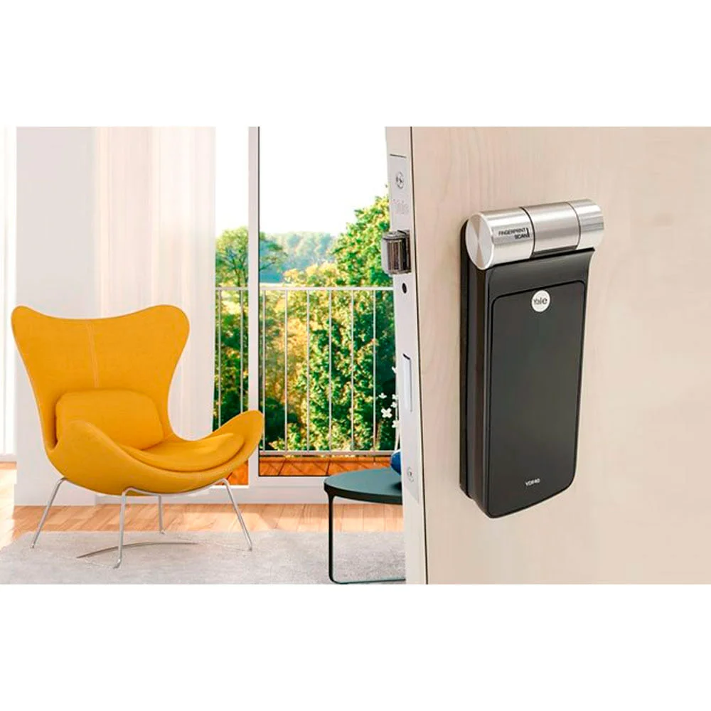 Kit Fechadura Digital com Senha e Cartão YDF 30 RL e Kit Hub Yale Connect Yale