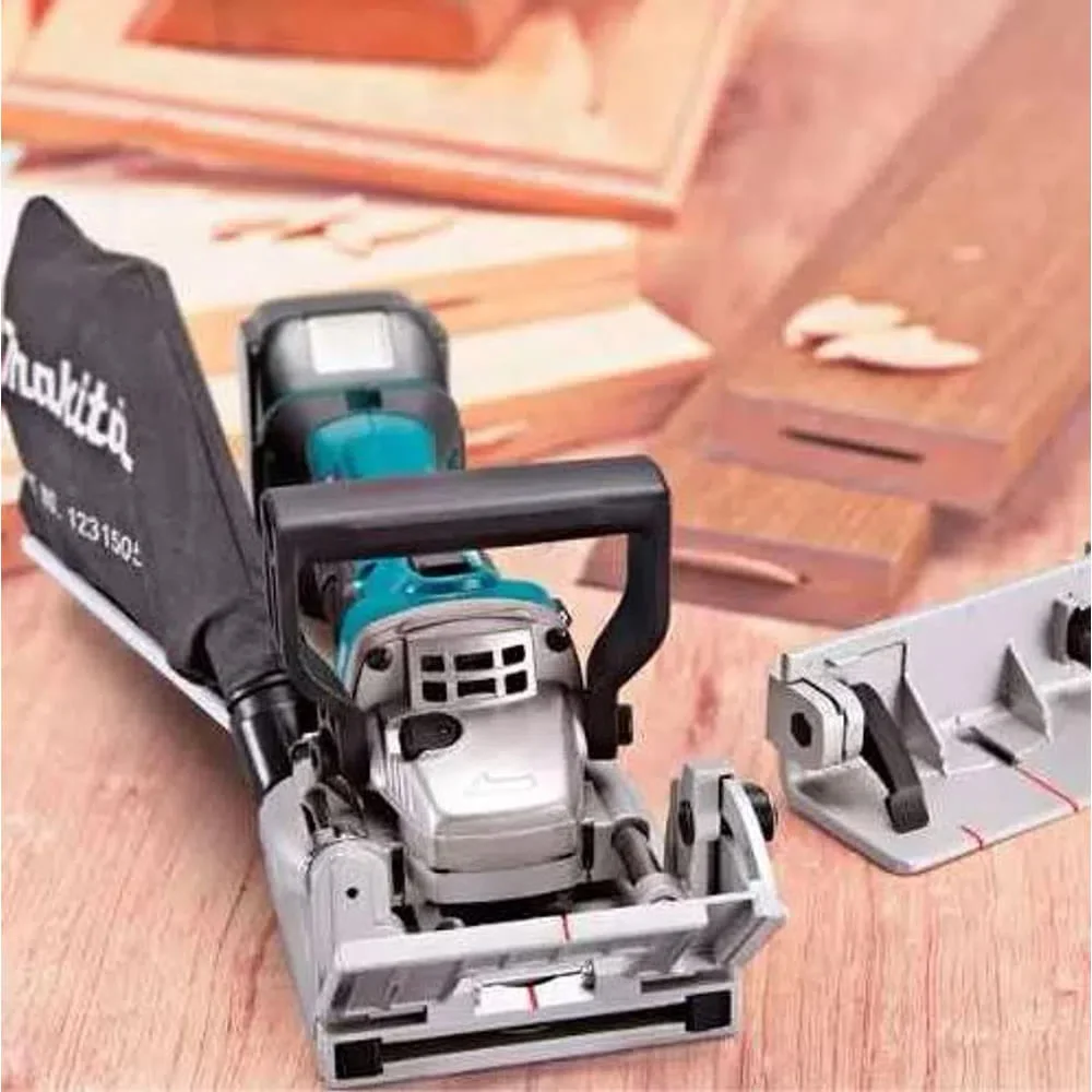 Kit Fresadora de Junção DPJ180Z Makita e Bateria 18V 3.0Ah e Carregador