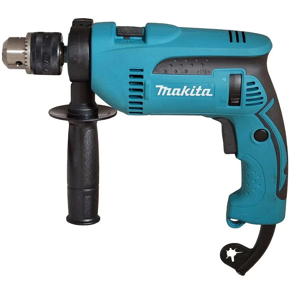 Kit Furadeira de Impacto 13mm 760 Watts HP1640 Makita e 5 Brocas para Concreto
