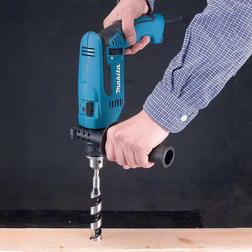 Kit Furadeira de Impacto 13mm 760 Watts HP1640 Makita e 5 Brocas para Concreto