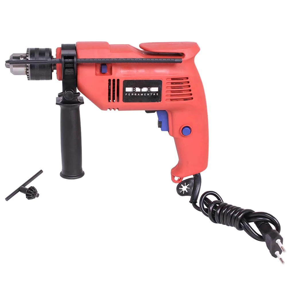 Kit Furadeira de Impacto 500W BTX Belfix e Kit de Ferramentas 57 Peç