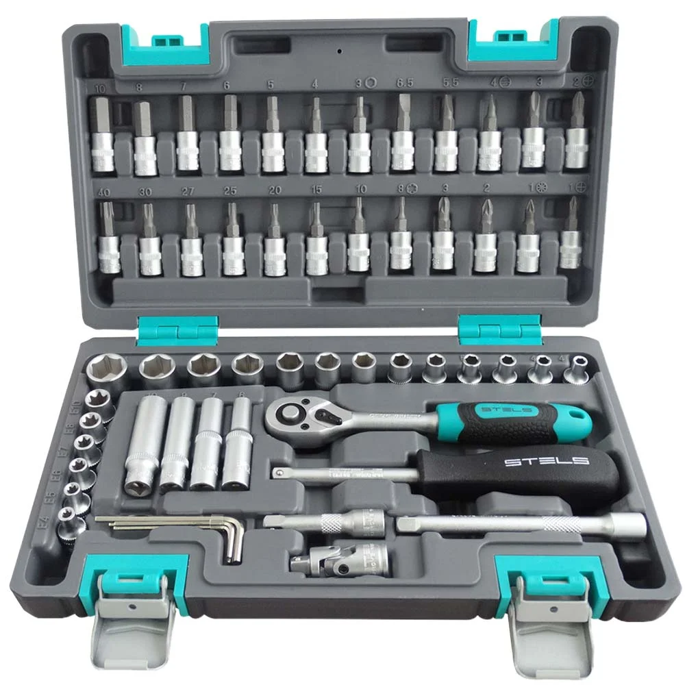 Kit Furadeira de Impacto 500W BTX Belfix e Kit de Ferramentas 57 Peç