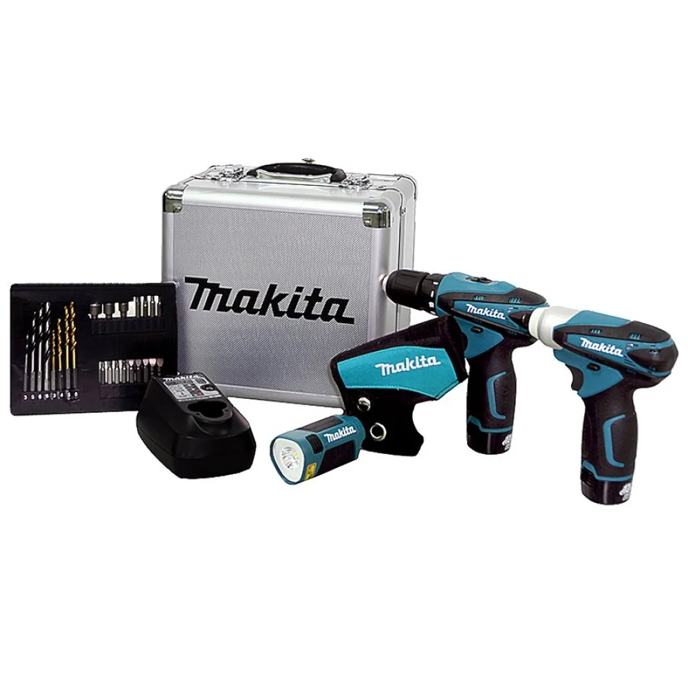 Kit Furadeira e Parafusadeira de Impacto e Lanterna à Bateria 12V LCT303X Makita