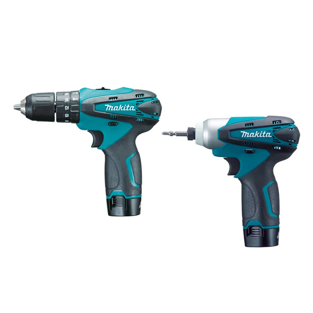 Kit Furadeira Parafusadeira à Bateria DK1493 Makita e Aspirador de Pó