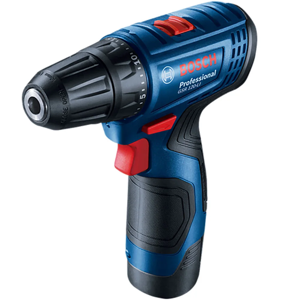 Kit Furadeira Parafusadeira à Bateria GSR 120LI e Lanterna e Jg Bits 27Pçs Bosch