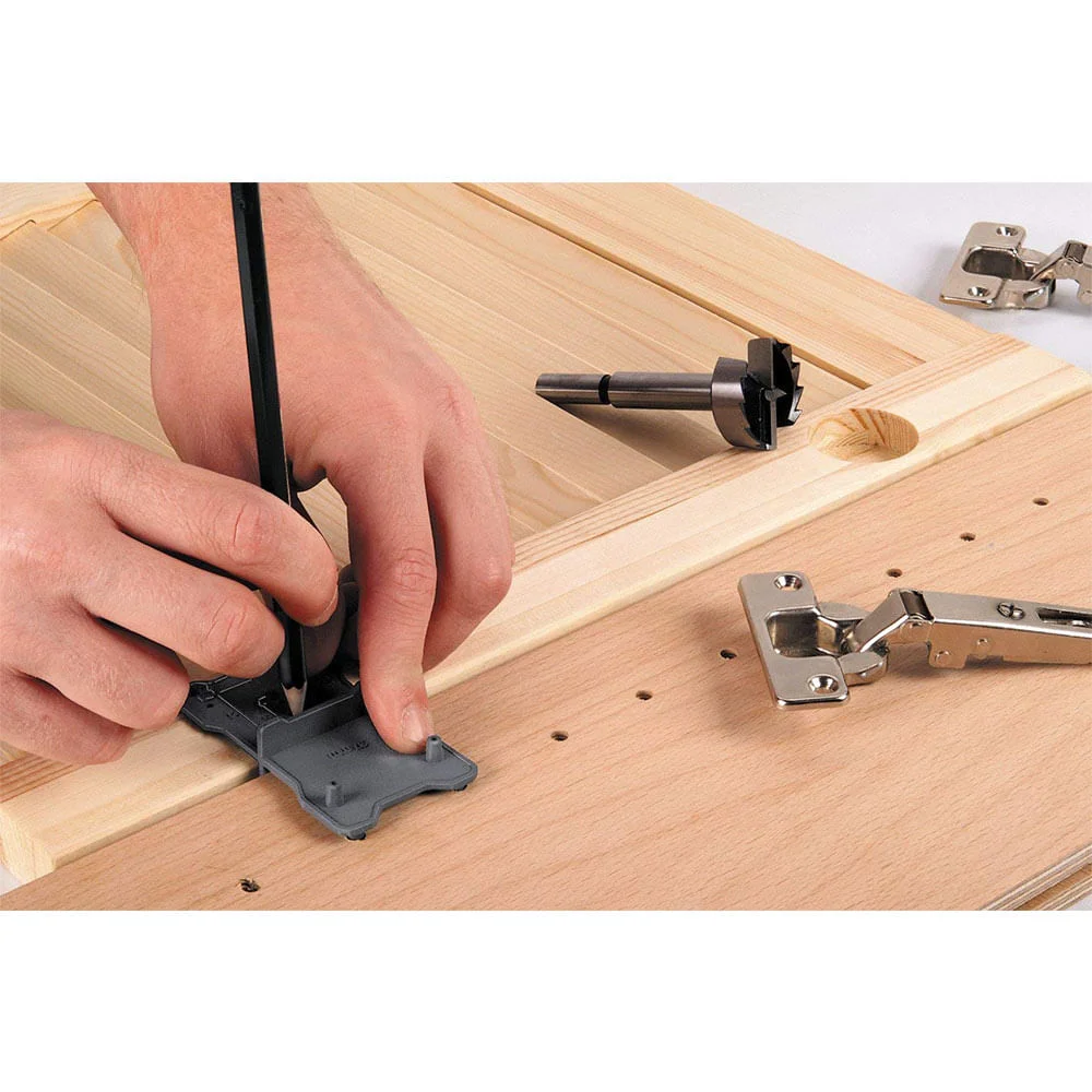 Kit Gabarito de Dobradiç e Broca Forstner 35mm 872800  Wolfcraft