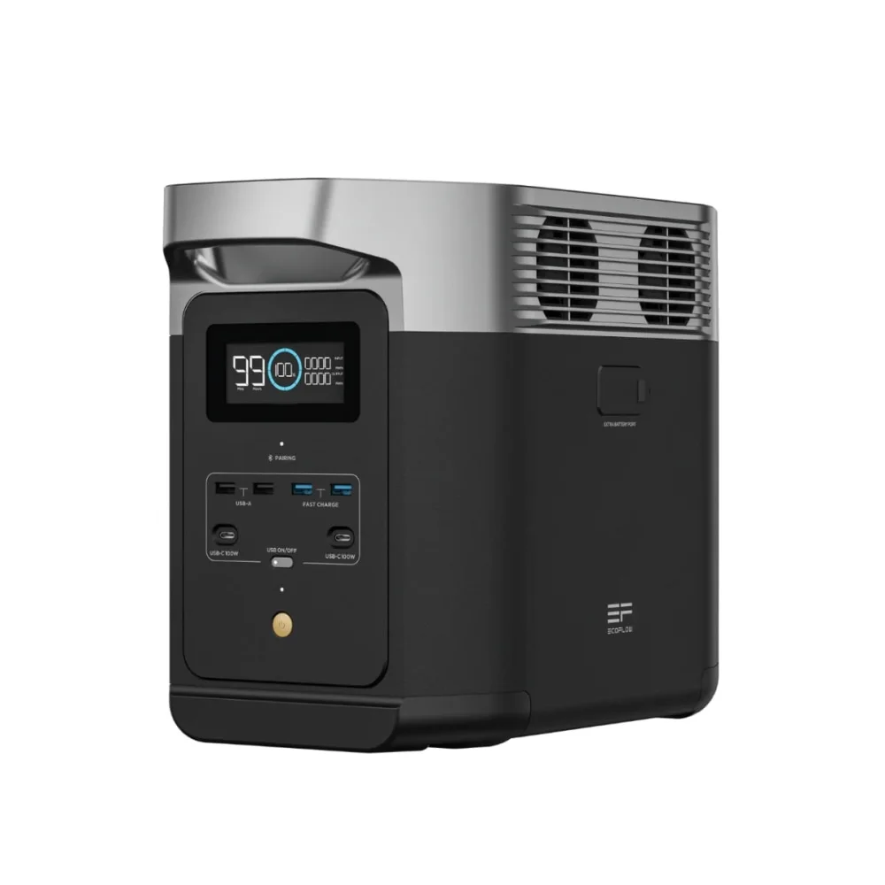 Kit Gerador de Energia Delta 2 e Painel Solar 45W Potrátil EcoFlow