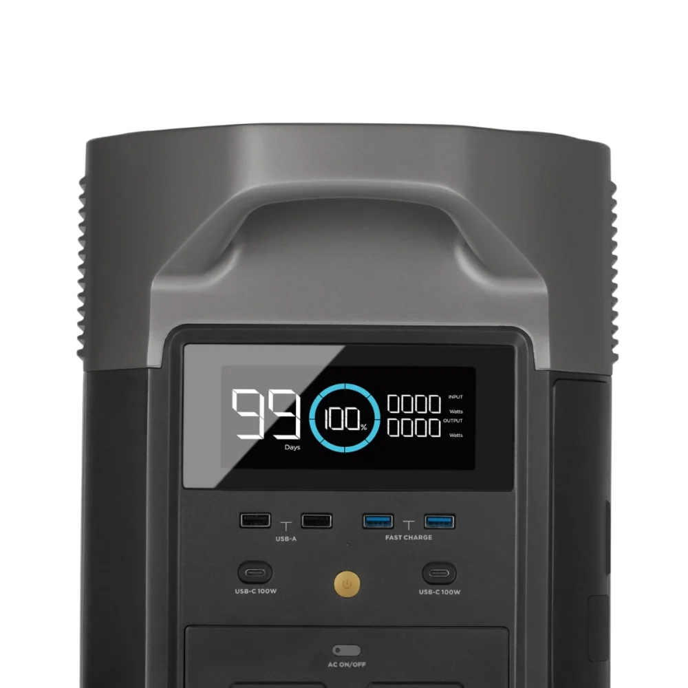 Kit Gerador de Energia Delta Pro e Painel Solar 160W Portátil EcoFlow