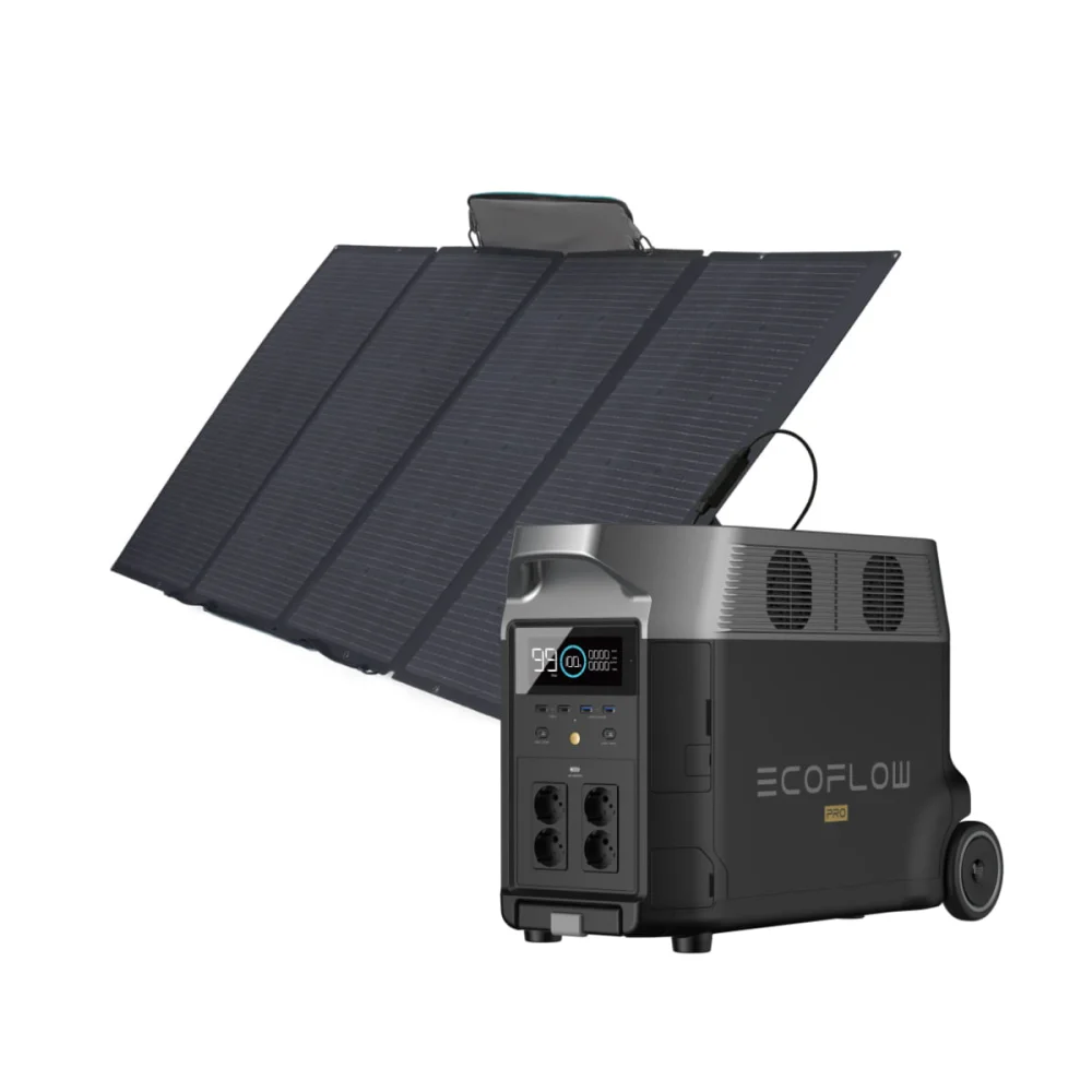Kit Gerador de Energia Delta Pro e Painel Solar 45W Portátil EcoFlow