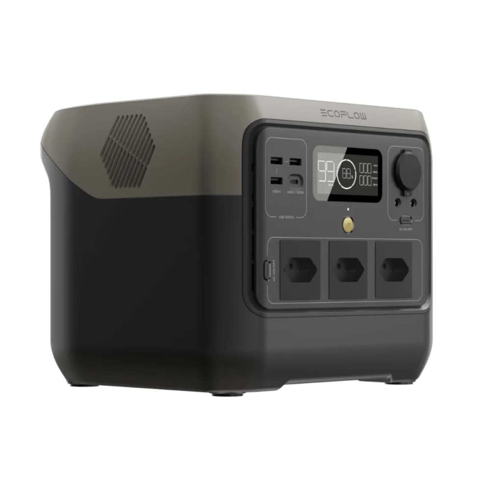 Kit Gerador de Energia Portátil River 2 Pro e Painel Solar Portátil 160W EcoFlow