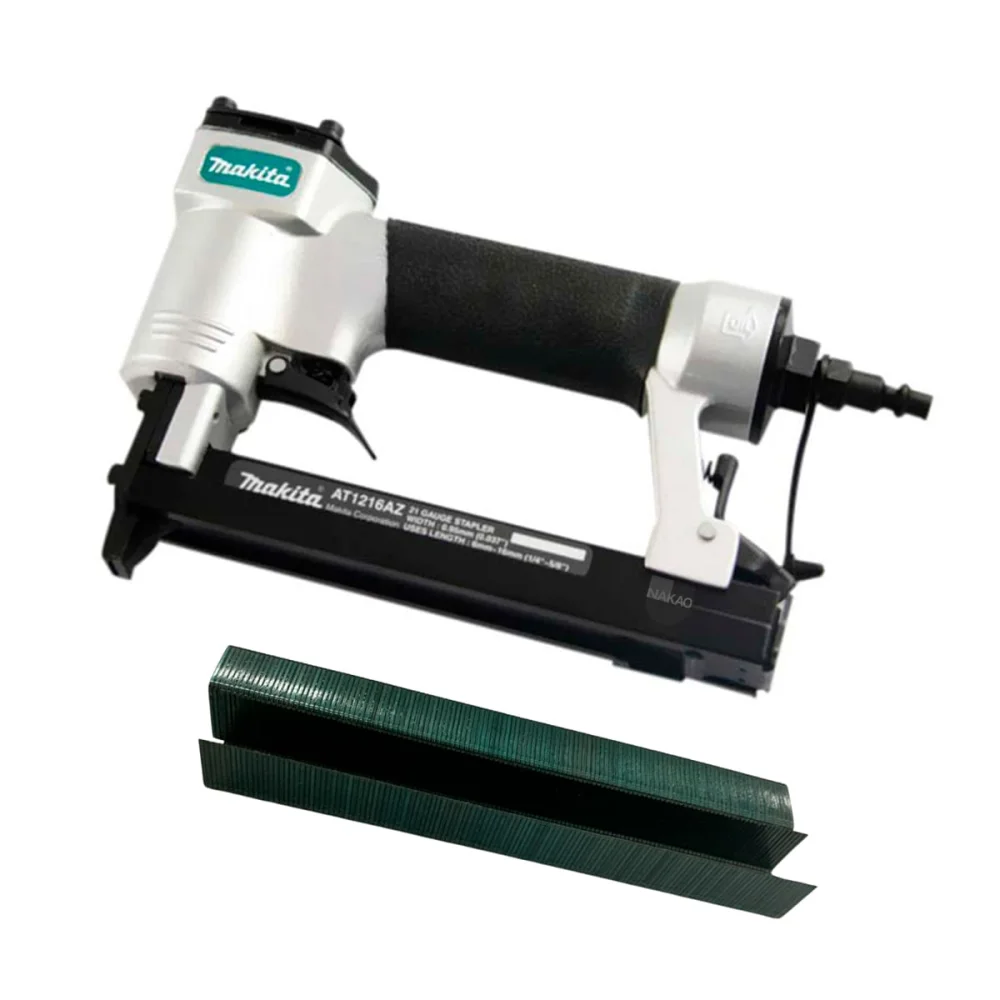 Kit Grampeador Pneumático AT1216AZ Makita e 12.250 Grampos 14mm 001706-0A