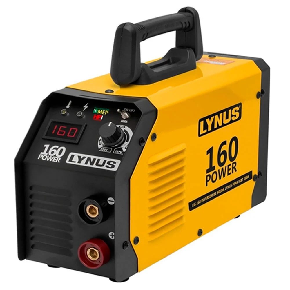 Kit Inversor de Solda MMA160A Lynus e Máscara MSL-350F e 2 Esquadros Angular25Kg Bivolt