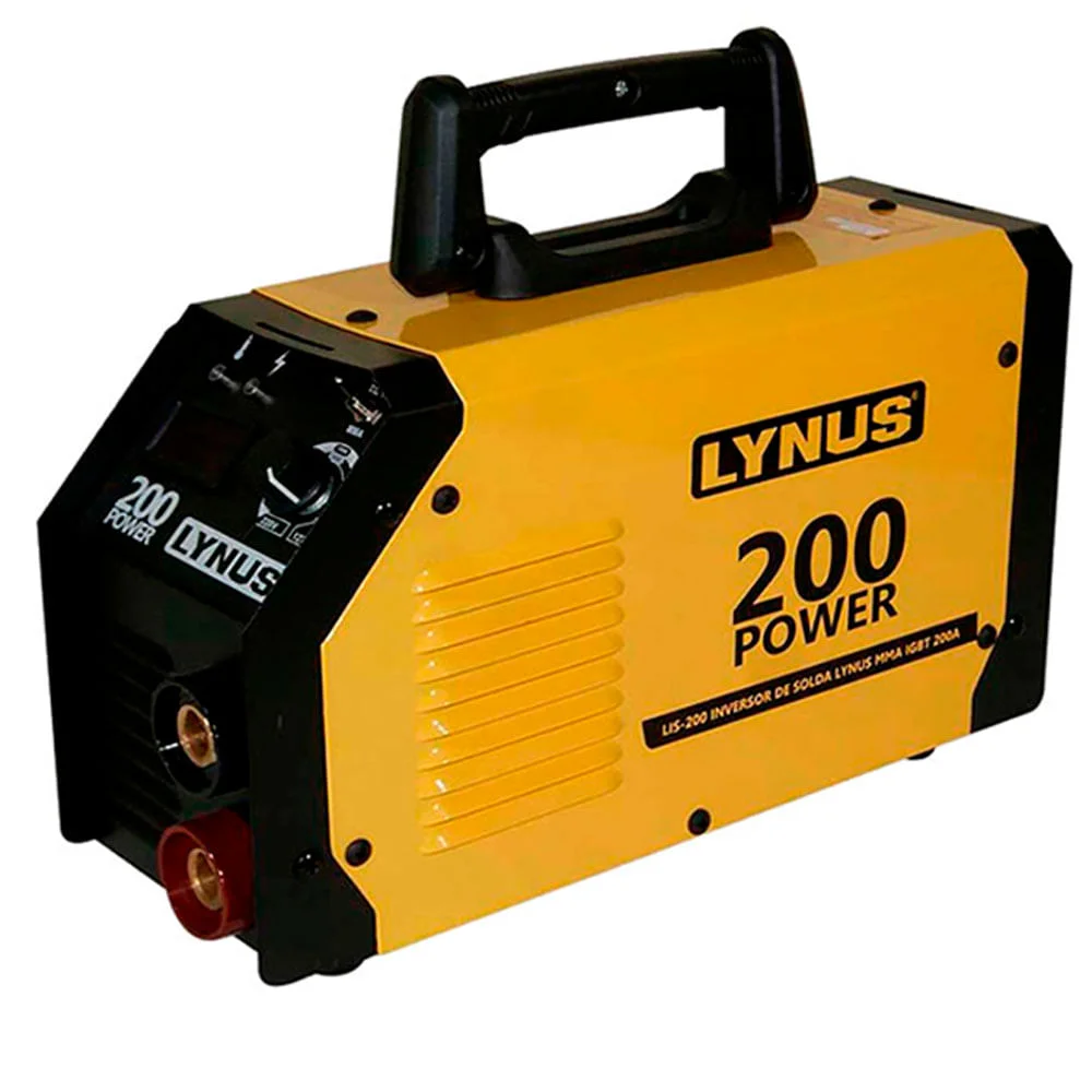 Kit Inversor de Solda MMA200A Lynus e Máscara MSL-350F e 2Esquadros Angular 25Kg Bivolt