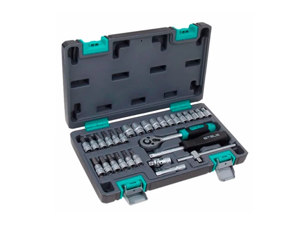 Kit Jogo Ferramentas para Montagem em Bancada e Jogo Soquete Encaixe 1/4Pol