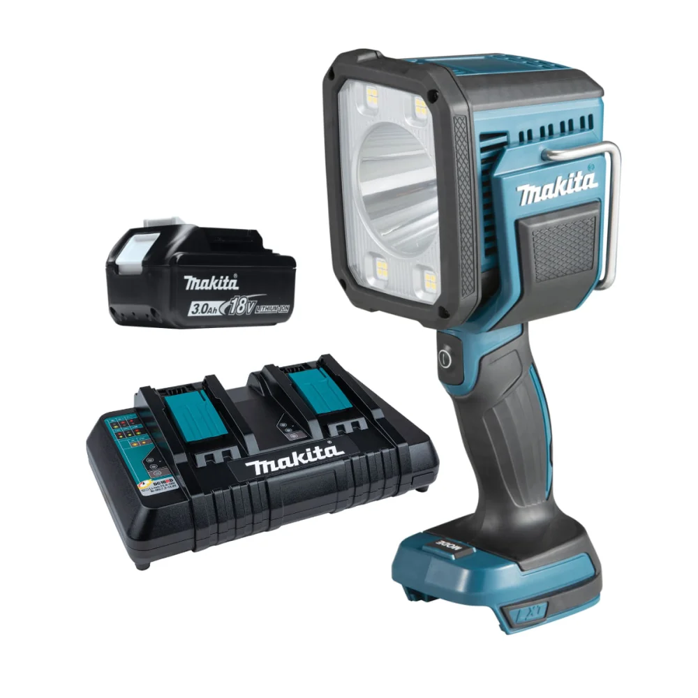 Kit Lanterna de Led DML812 Makita e Bateria 18V 3.0Ah e Carregador DC18RD