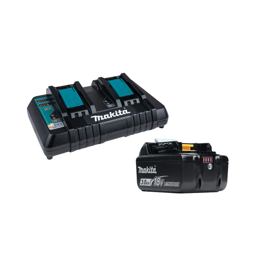 Kit Lanterna de Led DML815 Makita e Bateria 18V 3.0Ah e Carregador DC18RD