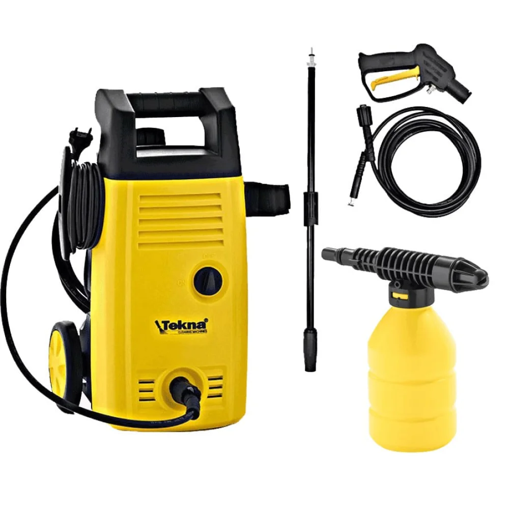Kit Lavadora de Alta Pressão 1400W HLX110V Tekna e Conector e Porta Detergente