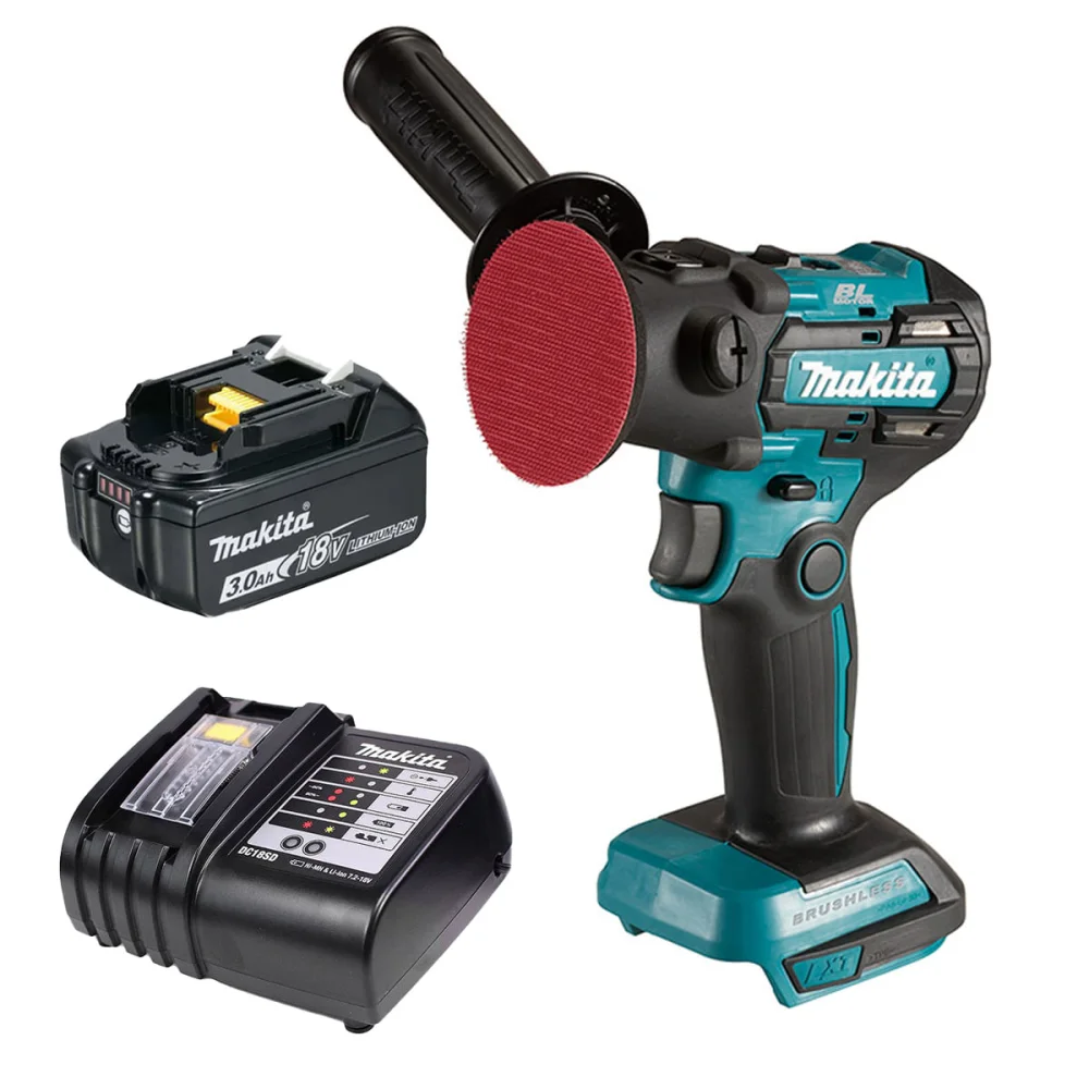 Kit Lixadeira Politriz Vertical à Bateria DPV300Z Makita e Bateria e Carregador