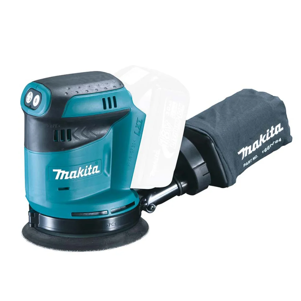 Kit Lixadeira Roto Orbital DBO180Z Makita e Bateria 18V 5.0Ah e Carregador