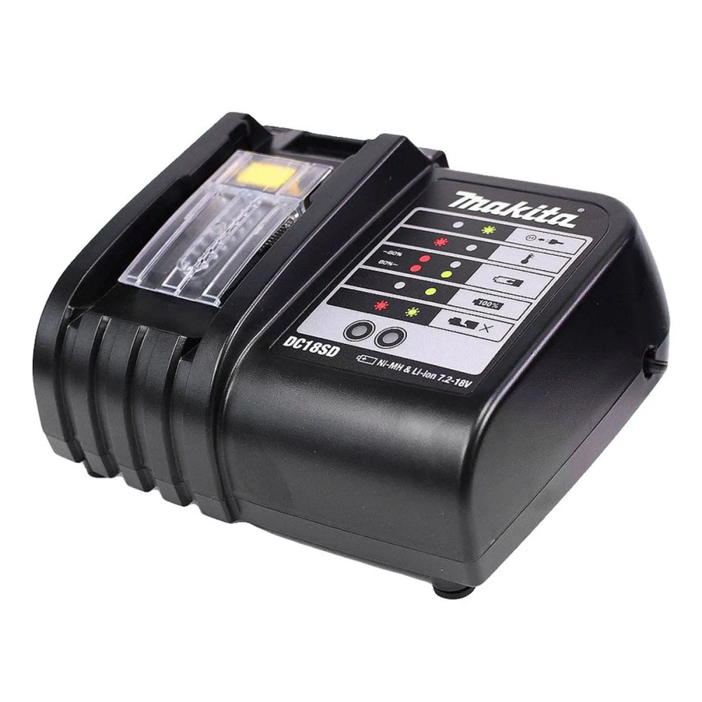 Kit Lixadeira Roto Orbital DBO180Z Makita e Bateria 18V 5.0Ah e Carregador