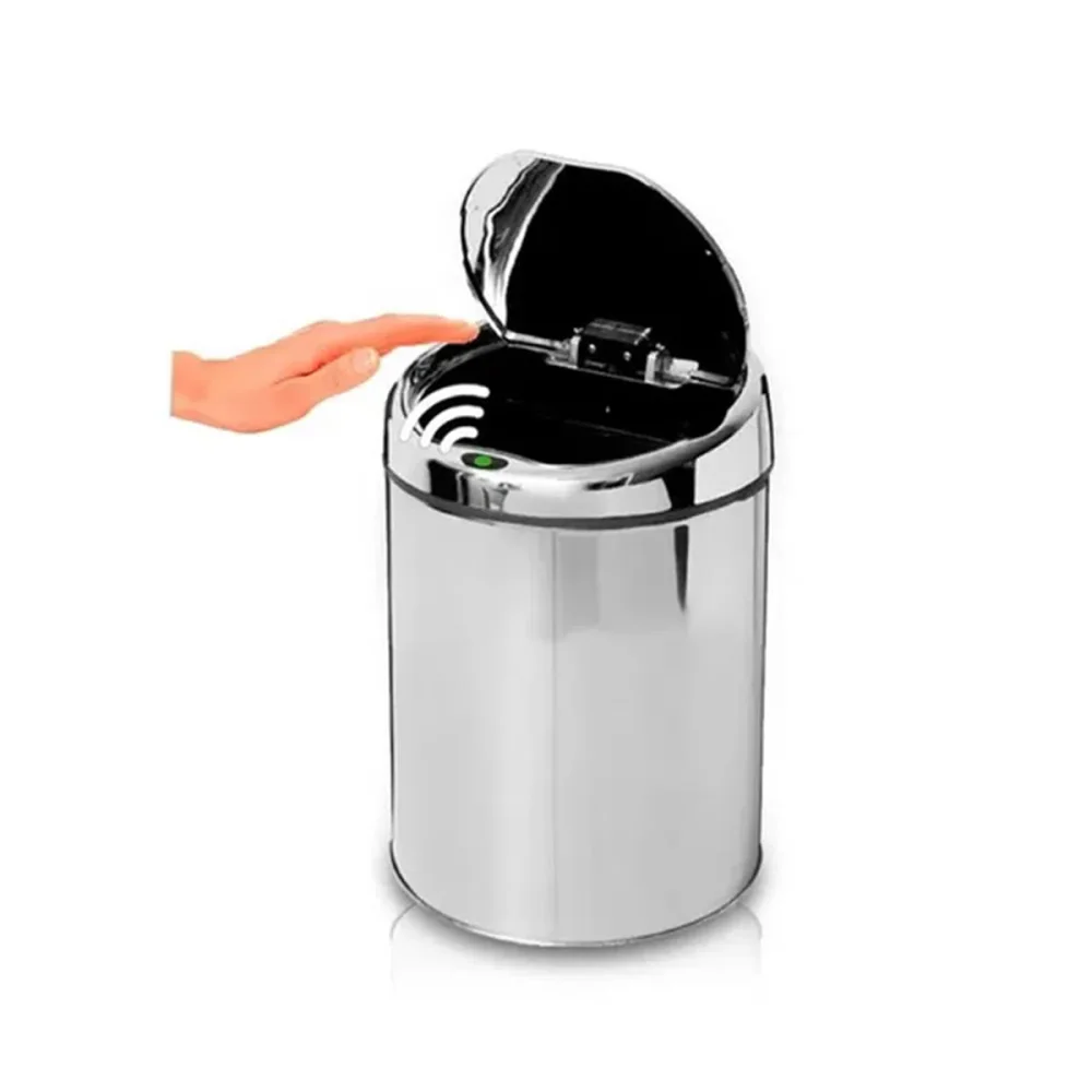 Kit Lixeira Automática com Sensor 3 Litros NKF e Torre Multiplug 3 Tomadas