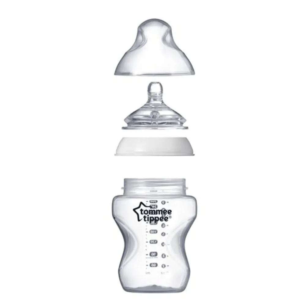 Kit Mamadeira Closer 150ml e 260ml e Escova de Mamadeira Verde Tommee Tippee