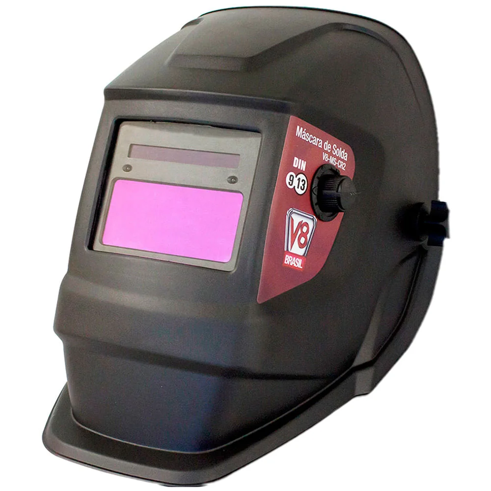 Kit Máquina de Solda Inversora Flama 221 Boxer e Máscara Solda Automática CR2 V8 220 Volts