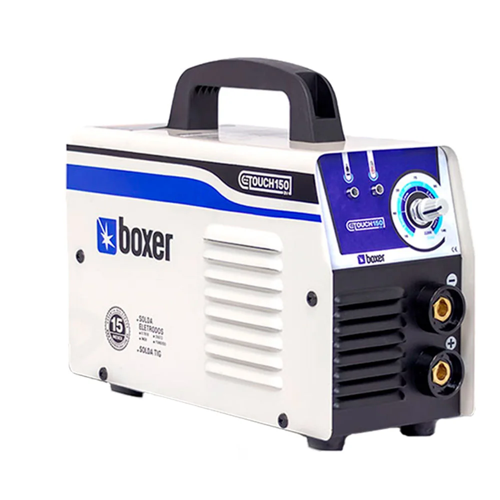 Kit Máquina de Solda Inversora Touch 150 Boxer e Máscara de Solda Brutus CR8 V8