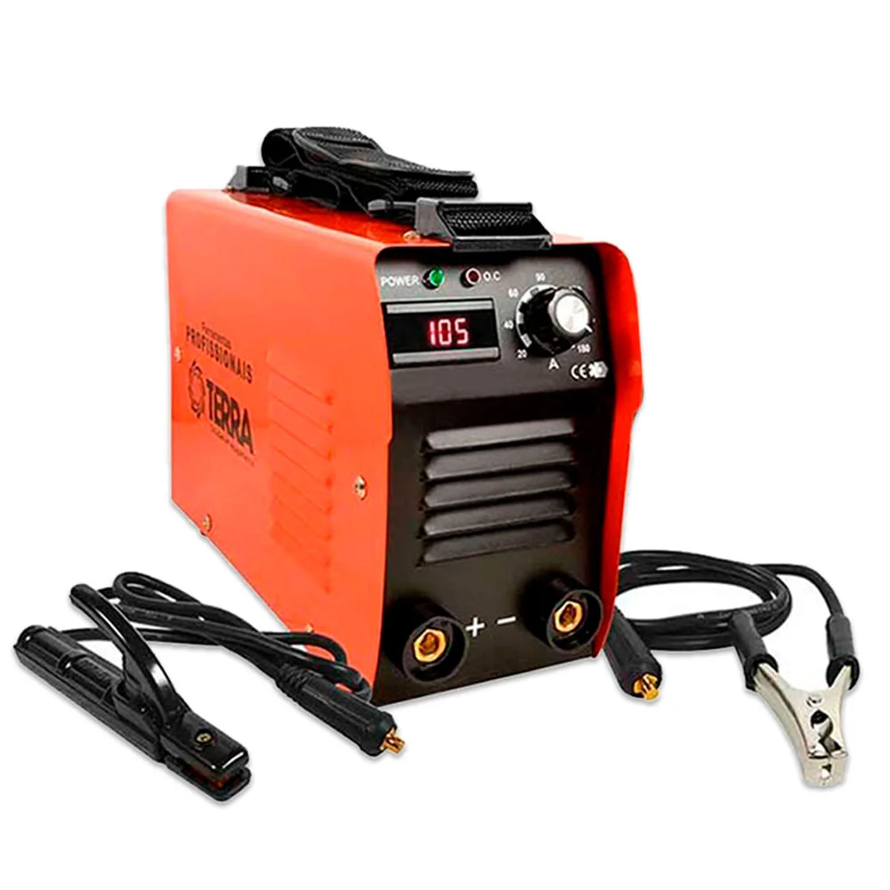 Kit Máquina Inversora Solda TWI-180 Terra e Máscara e Trena e Alicate e Maleta Bivolt