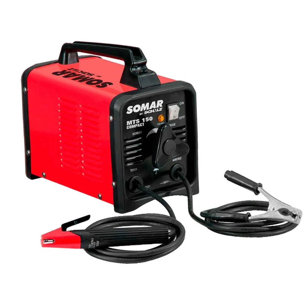 Kit Máquina Transformador Solda MTS150 Schulz Máscara SR1 2Esquadros Angular12Kg