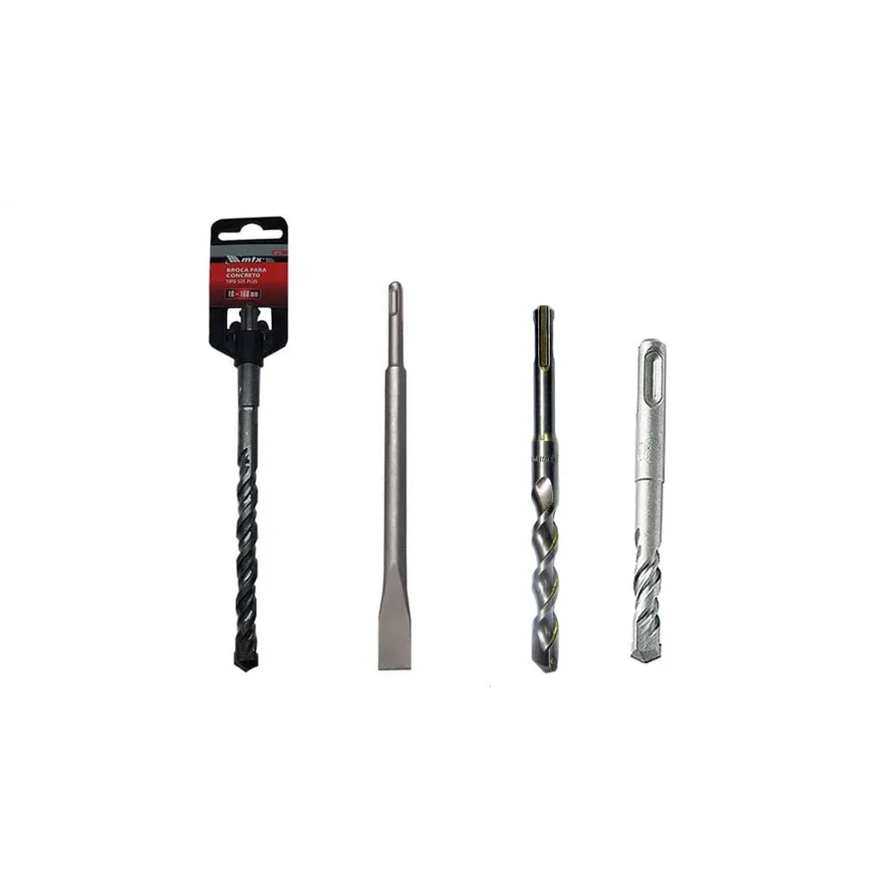 Kit Martelete Combinado 800W M8701G Makita e Brocas e Talhadeira