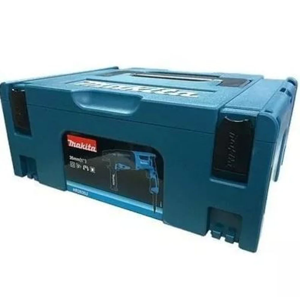 Kit Martelete Combinado e Maleta HR2630J Makita e Talhadeira e Broca e Ponteira