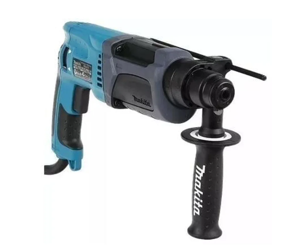Kit Martelete Combinado Sds Plus HR2470 Makita e Broca e Talhadeira e Ponteira