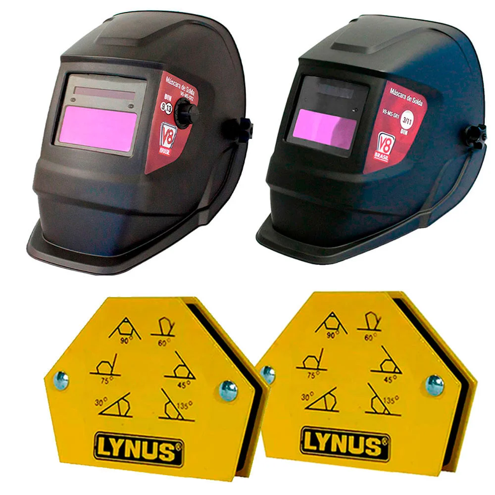 Kit Máscara para Solda Automática CR2 e Máscara SR1 e 2 Esquadros Angular 12Kg