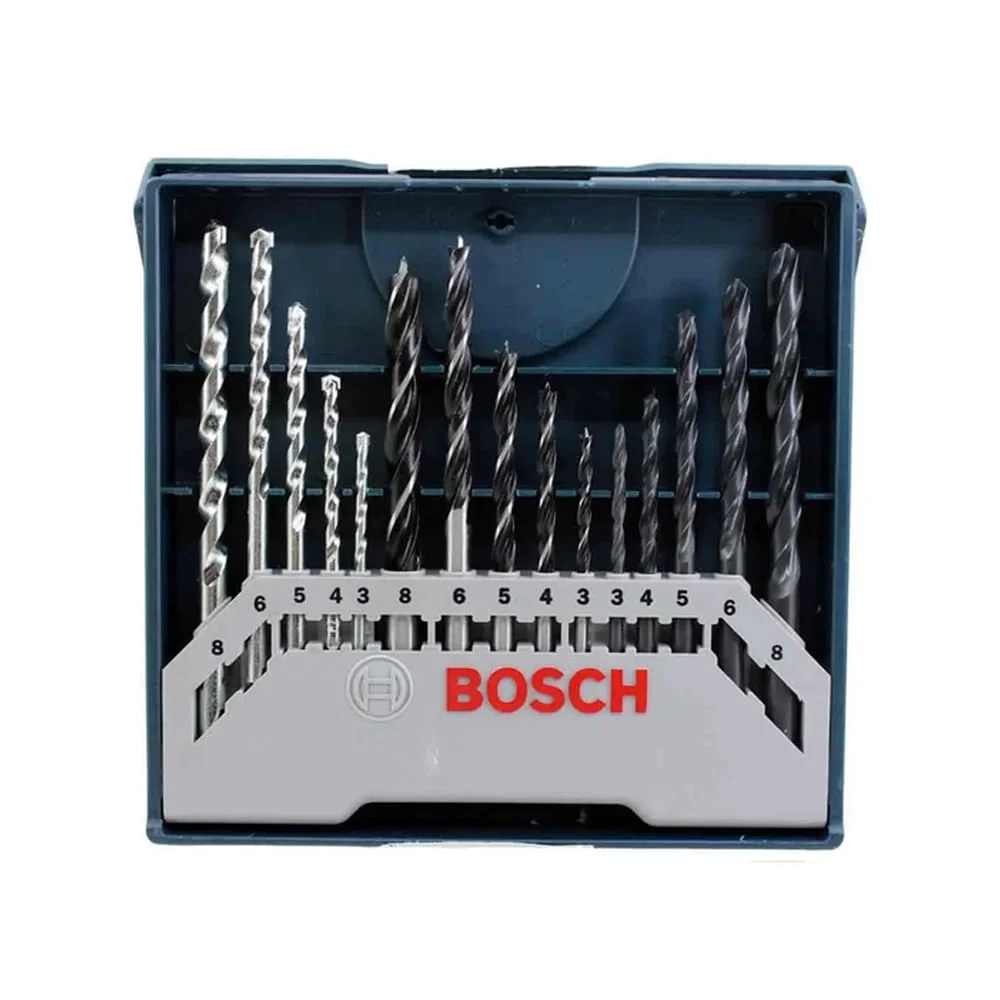 Kit Mini X-Line com 15 Brocas para Perfurar Bosch