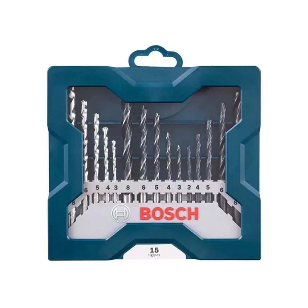 Kit Mini X-Line com 15 Brocas para Perfurar Bosch