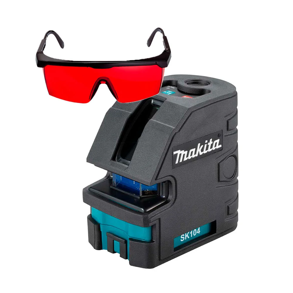 Kit Nível Autonivelante SK104Z Makita e Óculos à Laser 1608M0005B