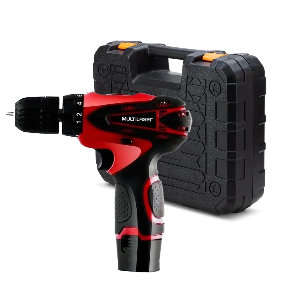 Kit Oficina com Parafusadeira à Bateria 12V e Acessórios HO073 Multilaser