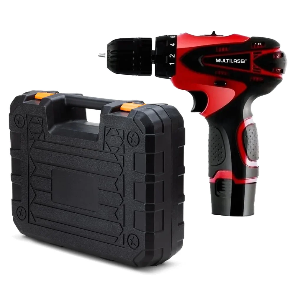 Kit Oficina com Parafusadeira à Bateria 12V e Acessórios HO073 Multilaser