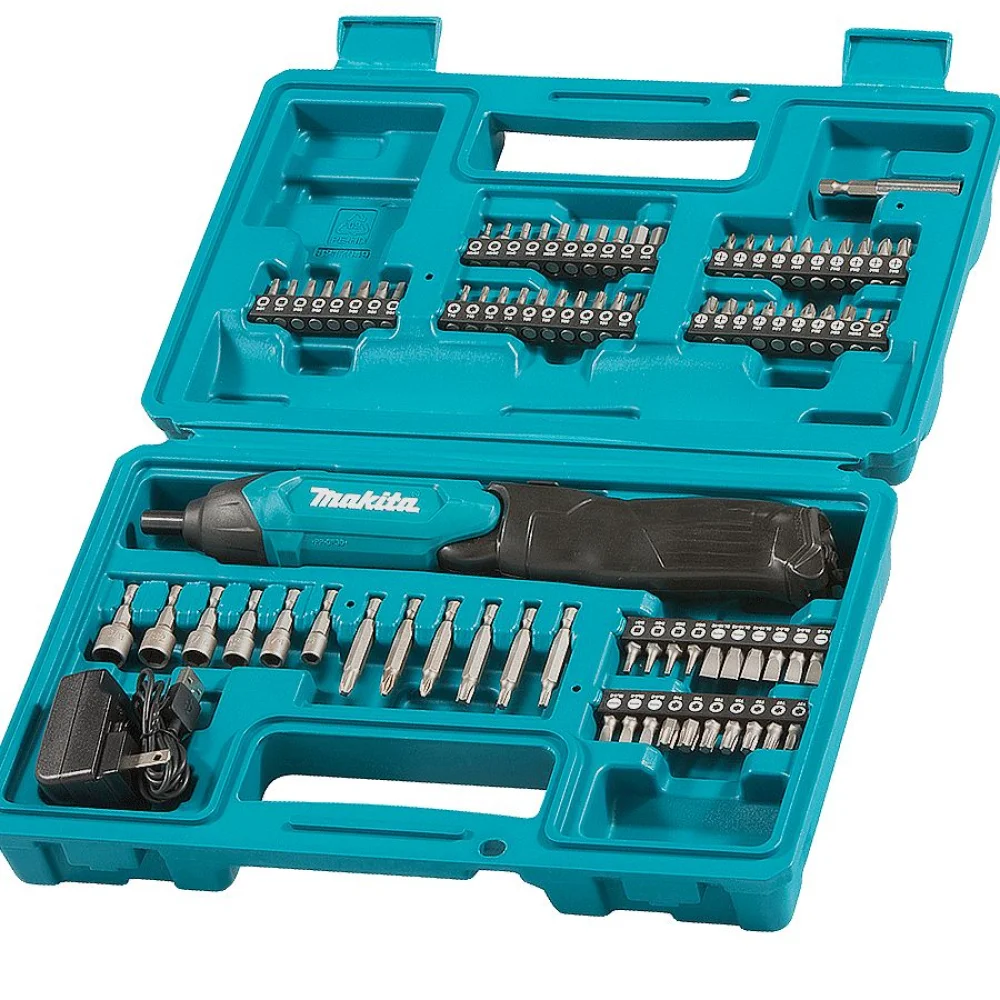 Kit Parafusadeira à Bateria Dobrável 3.6V e 81 Acessórios DF001DW Makita