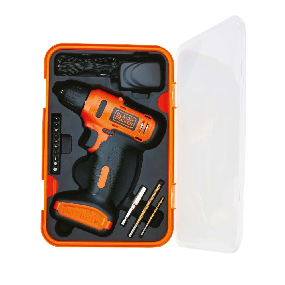 Kit Parafusadeira e Furadeira 3/8POl 12V com 13Acessórios LD12SP-BR BlackDecker