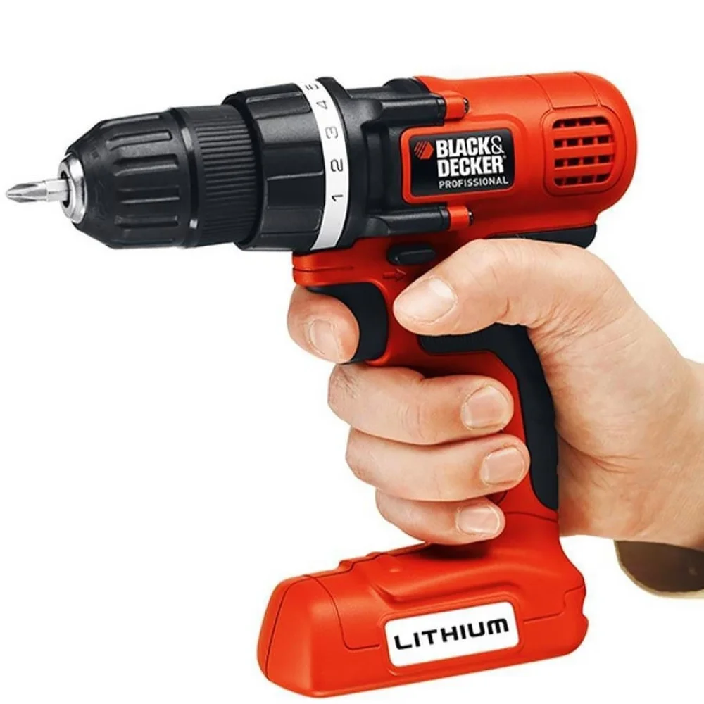 Kit Parafusadeira e Furadeira à Bateria 8V e 54 Acessórios LDX172PK BlackDecker